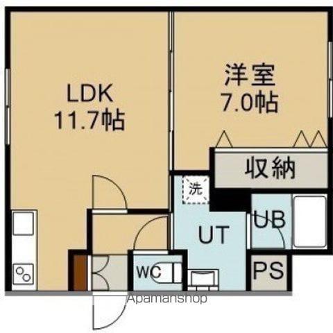 グレイエリア(1LDK/2階)の間取り写真