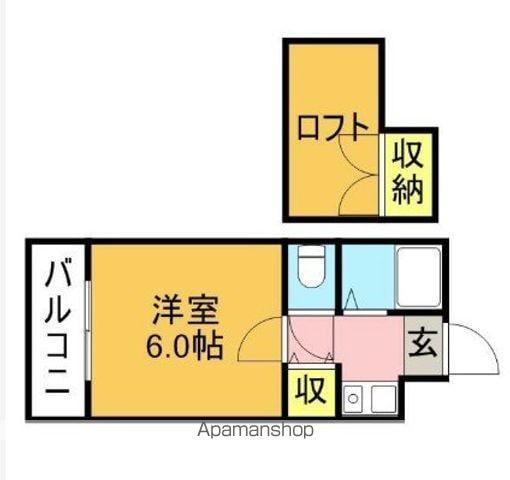 グラフィックメゾン和白東(1K/2階)の間取り写真