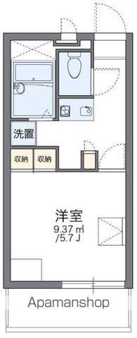 レオパレスネオ(1K/2階)の間取り写真