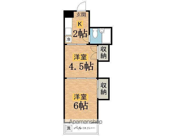 A&U中野上町(2K/1階)の間取り写真