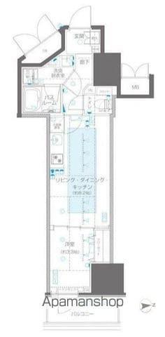 ZOOM信濃町(1LDK/10階)の間取り写真