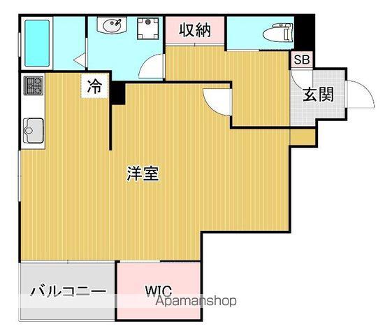 ティーエス代沢(ワンルーム/1階)の間取り写真