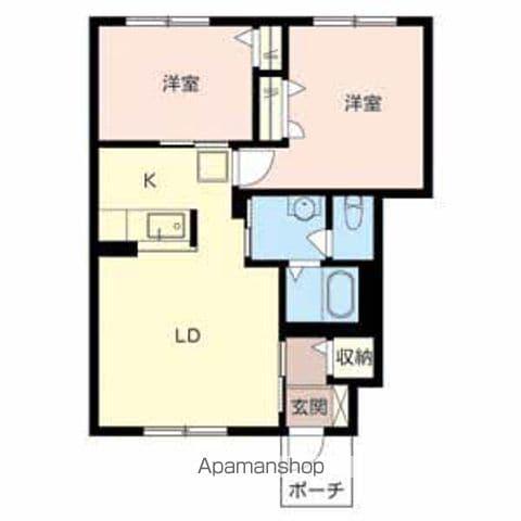 シャーメゾン陽Ⅱ(2LDK/1階)の間取り写真