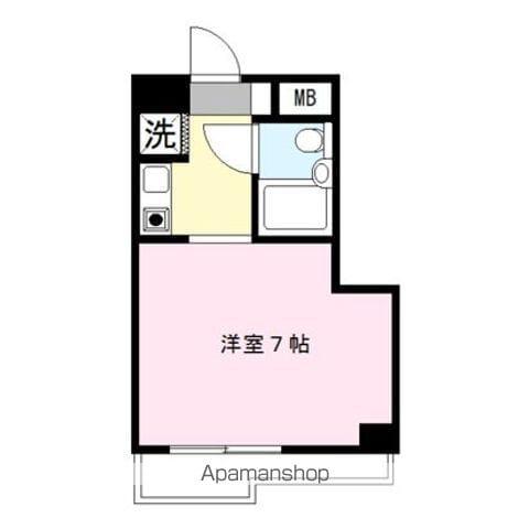 シャルマンハイム平野(1K/2階)の間取り写真