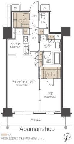 CLUB NEXUS 薬院大通(1LDK/7階)の間取り写真