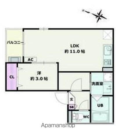 JACK YAMATOⅠ(1LDK/1階)の間取り写真