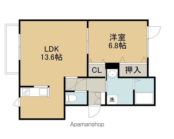 レインボーハウス春日NO45(1LDK/2階)の間取り写真