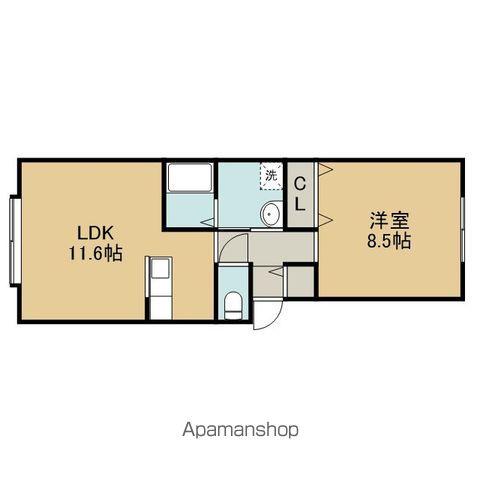 ロイヤルハイム沼ノ端A(1LDK/1階)の間取り写真