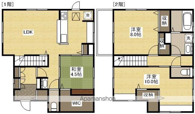 東海道・山陽新幹線 福山駅 徒歩34分 2階建 築17年(3LDK)の間取り写真