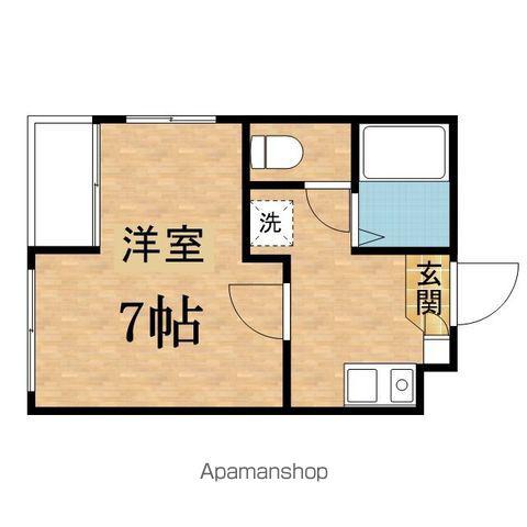 NKガーデン(1K/1階)の間取り写真