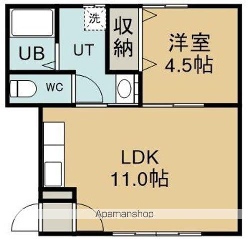 エルセレン(1LDK/2階)の間取り写真