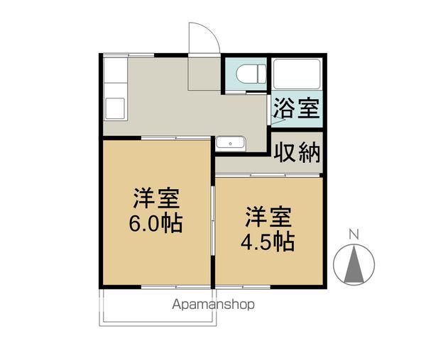 パナハイツ司(2K/1階)の間取り写真