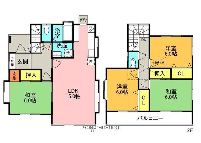 湘南新宿ライン宇須 蓮田駅 徒歩8分 2階建 築30年(4LDK)の間取り写真