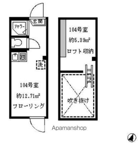 ソフィアロマンス(ワンルーム/1階)の間取り写真
