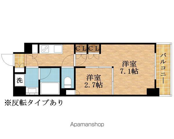 ウエリスアーバン守口(2K/2階)の間取り写真