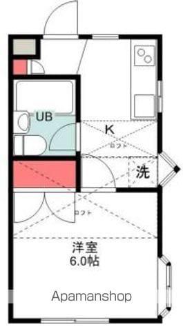 オークガーデン60A(1K/2階)の間取り写真