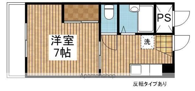 デイブレイクタウン(1K/4階)の間取り写真