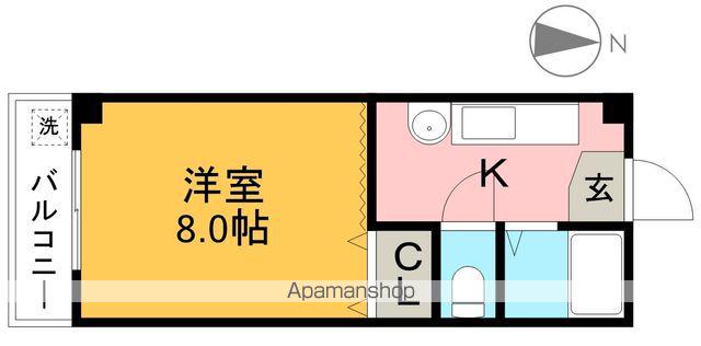 マザーグース&M・K(1K/3階)の間取り写真