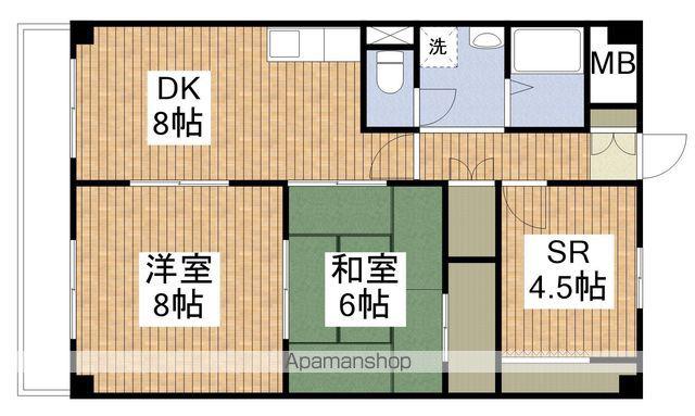 グリーンハイツ米山(2SDK/5階)の間取り写真
