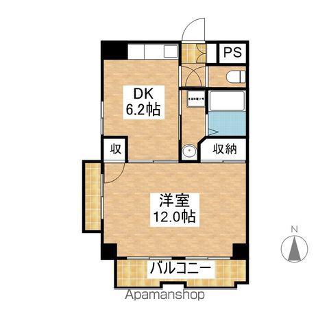 アンシャンテ川原(2DK/4階)の間取り写真