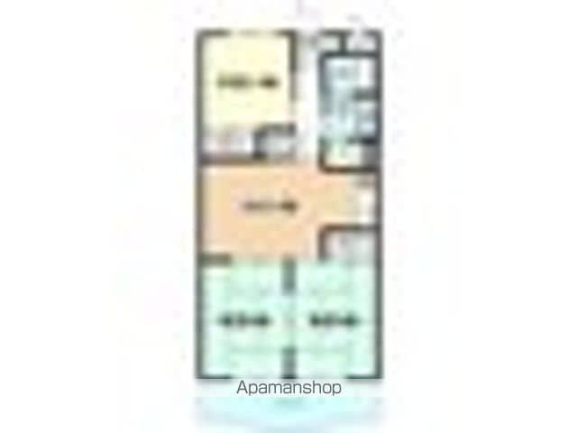 グランドハイツカトレア(3DK/3階)の間取り写真