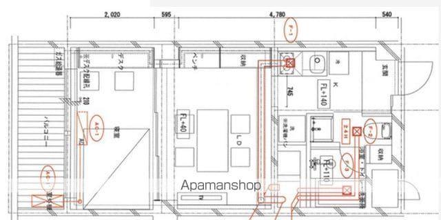 秀和第2神宮レジデンス(1DK/6階)の間取り写真