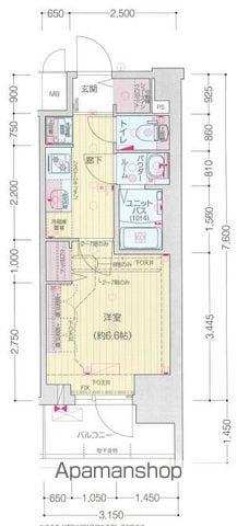 プレサンス上前津ディアシス(1K/7階)の間取り写真