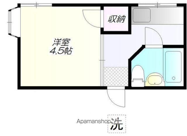 ハイム水越(1K/1階)の間取り写真