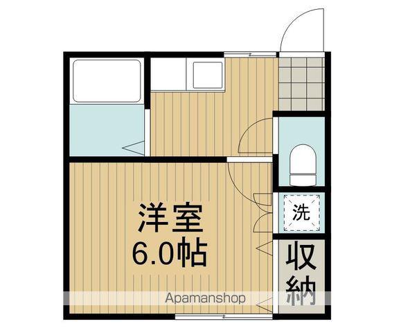 東田荘B(1K/2階)の間取り写真