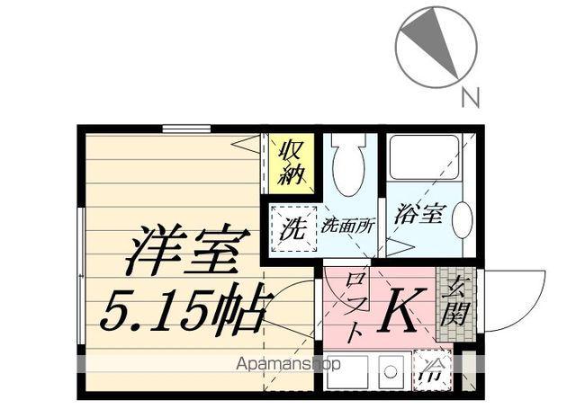 COCONEEL上永谷(1K/2階)の間取り写真