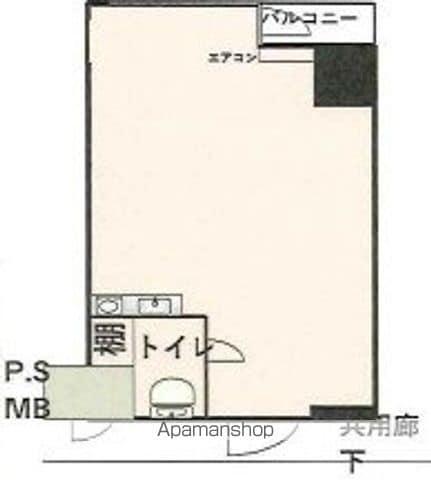 ノア道玄坂(1K/2階)の間取り写真