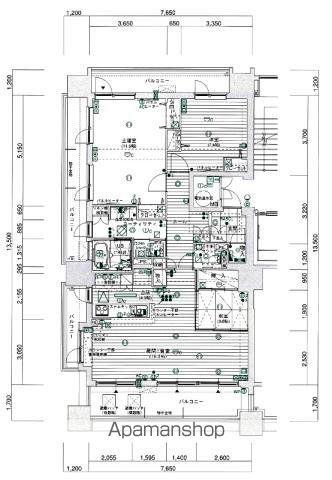 パシフィック西6条イーストウイング(3LDK/5階)の間取り写真