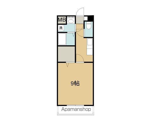 COCORU(1K/3階)の間取り写真