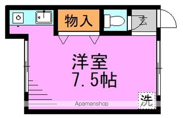 東田荘A(ワンルーム/2階)の間取り写真