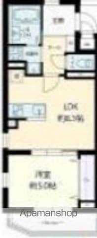 イーグルロード業平(1DK/2階)の間取り写真