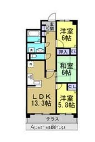 VIGO AISHO常滑(3LDK/1階)の間取り写真