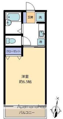 スワローパレスⅡ(1K/2階)の間取り写真