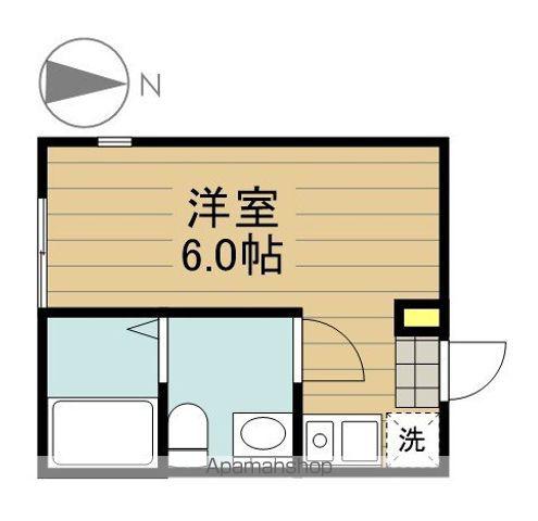 パラディーゾ戸田(1K/3階)の間取り写真