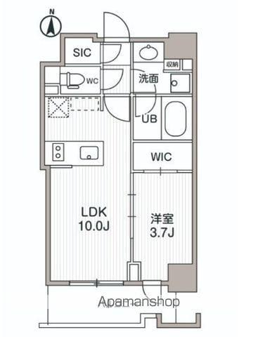 シーズンフラッツ両国サウス(1LDK/5階)の間取り写真