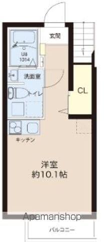 レピュア成増レジデンス(ワンルーム/1階)の間取り写真