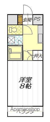 エコール久米(1K/2階)の間取り写真