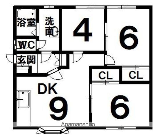 ハイツ5.5(3DK/1階)の間取り写真