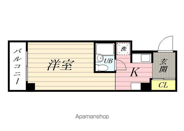 シャルム・アマノ(ワンルーム/3階)の間取り写真