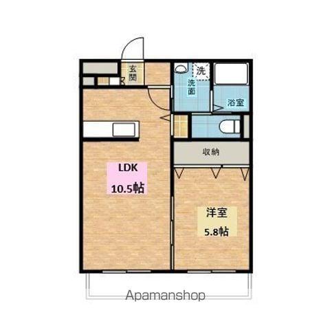 ミリオンステージ(1LDK/1階)の間取り写真