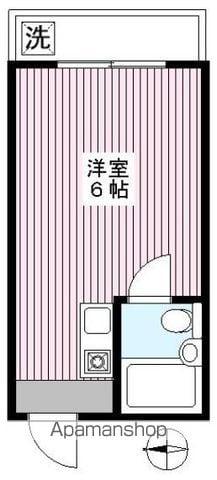 メゾン・ド・フォンティーヌ(ワンルーム/4階)の間取り写真