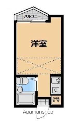 ウィスタリア(ワンルーム/2階)の間取り写真