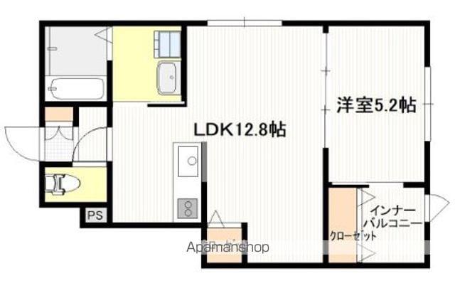 ボン・クレー和木(1SLDK/1階)の間取り写真
