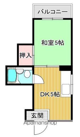 第三コーポ栄(1K/4階)の間取り写真