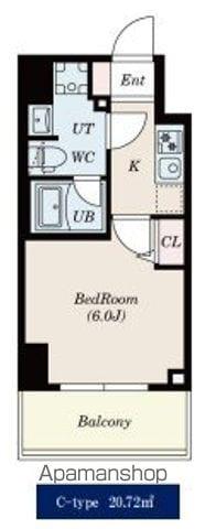 S-RESIDENCE松戸COSMEA(1K/2階)の間取り写真