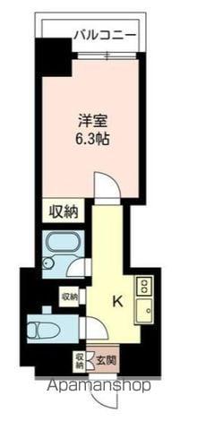 エスティメゾン神田(1K/3階)の間取り写真